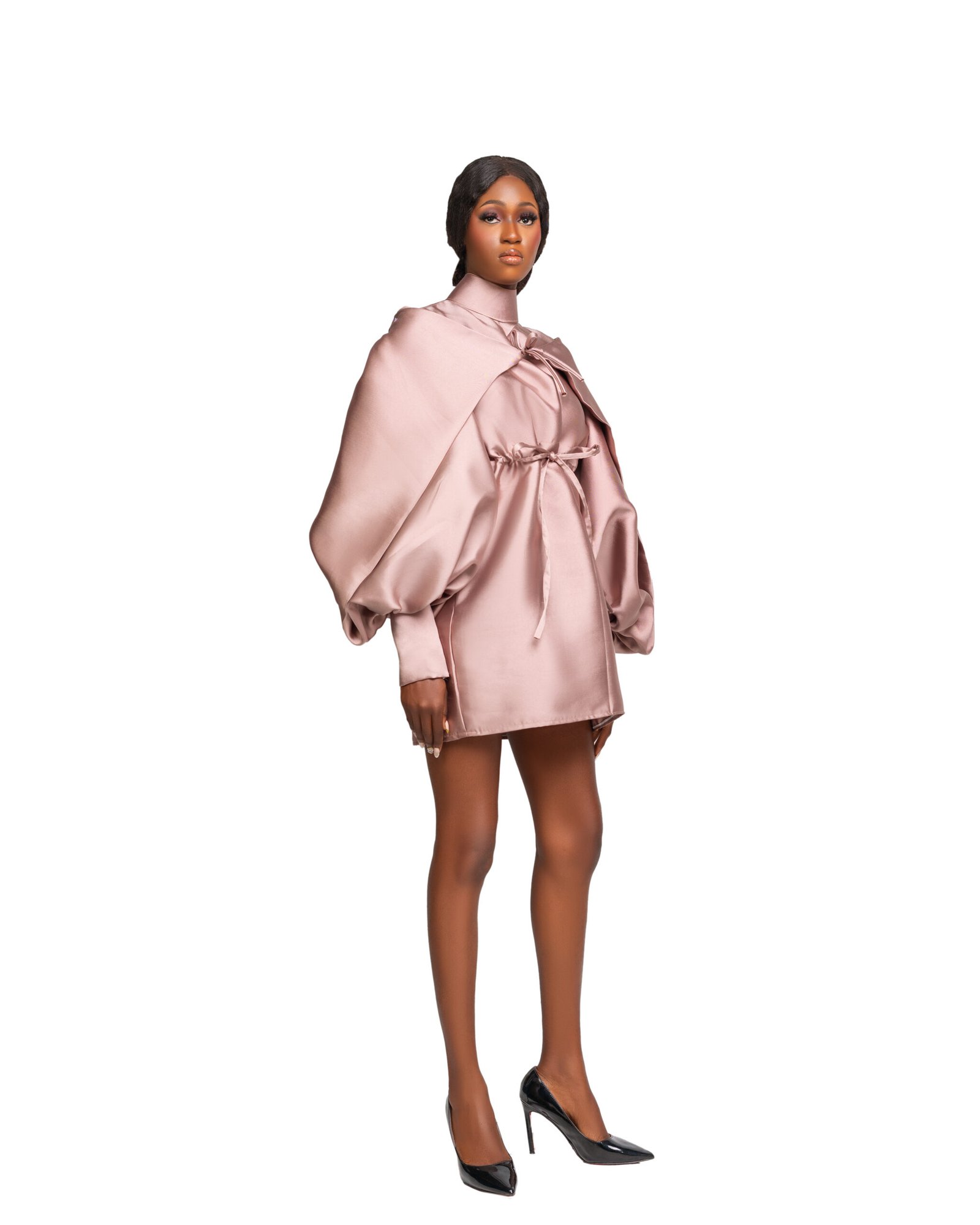 Draped Mini Dress - Image 3