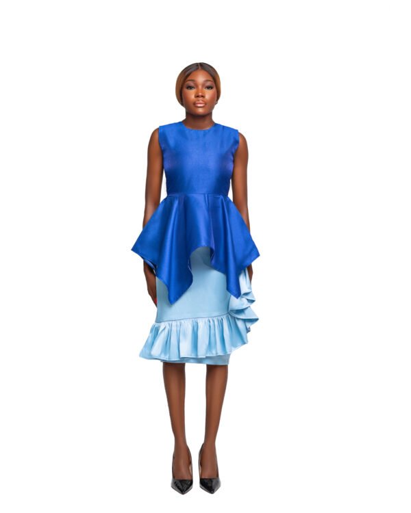 Peplum Top & Ruffle Skirt Set