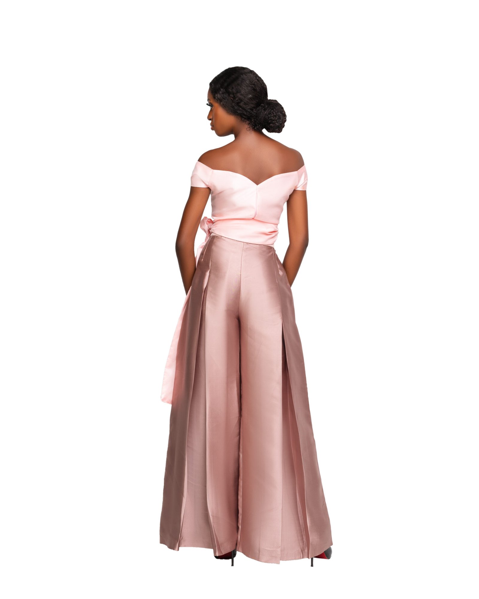 Wrap Top & Wide-Leg Trouser Set - Image 2