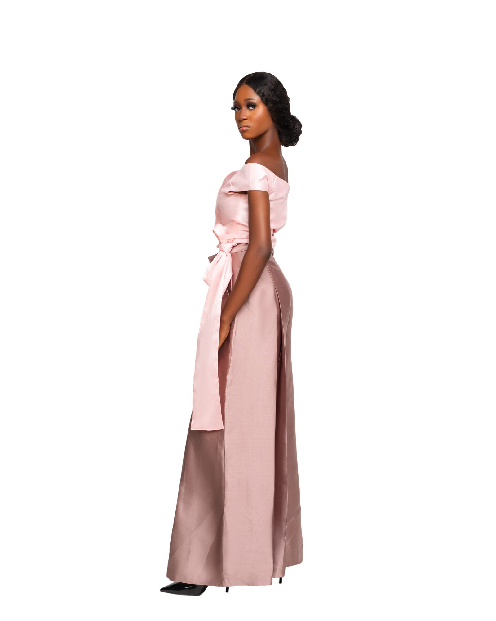 Wrap Top & Wide-Leg Trouser Set - Image 3