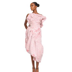 One-Shoulder Ruffle Dress