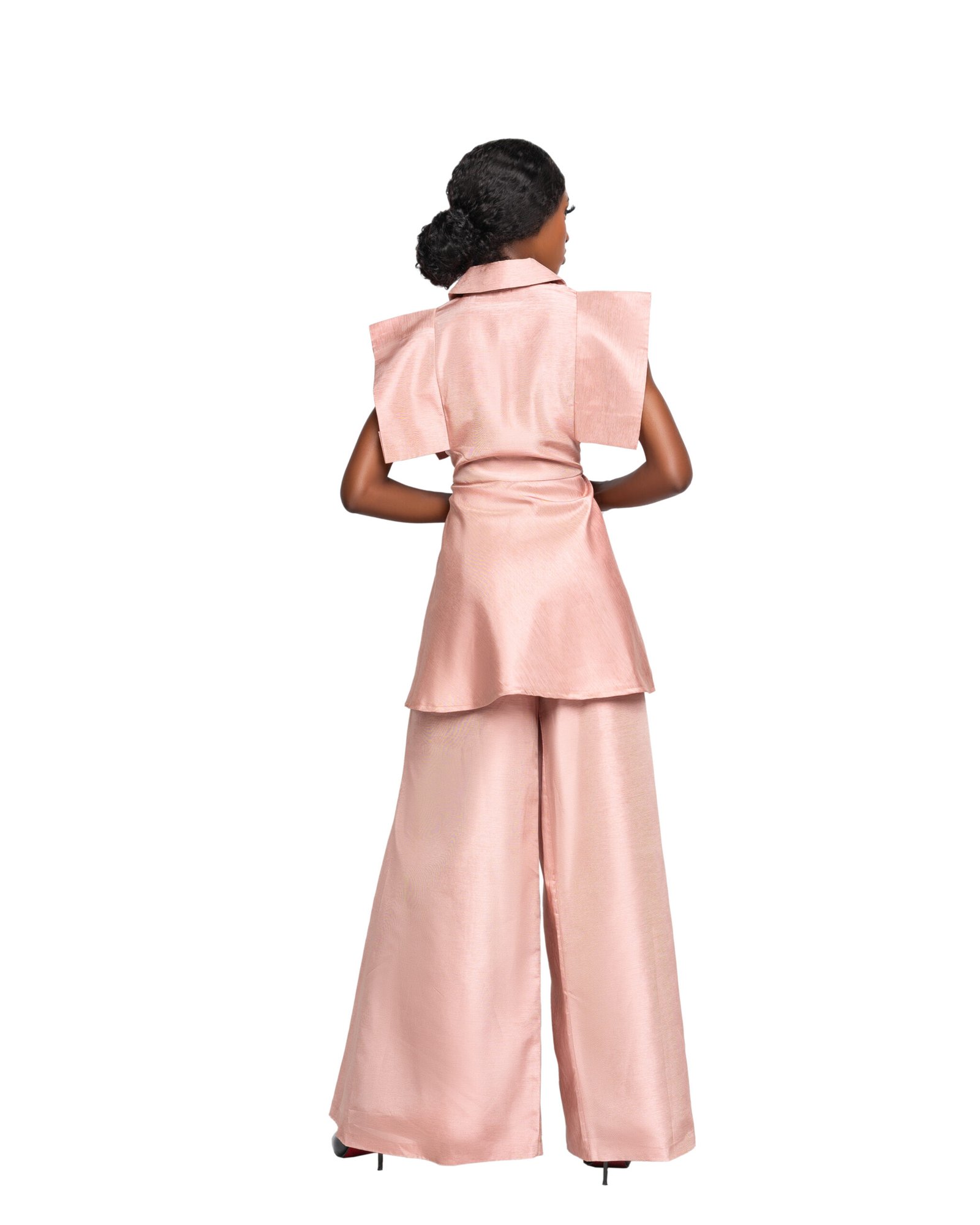 Structured Satin Power Suit - Image 2