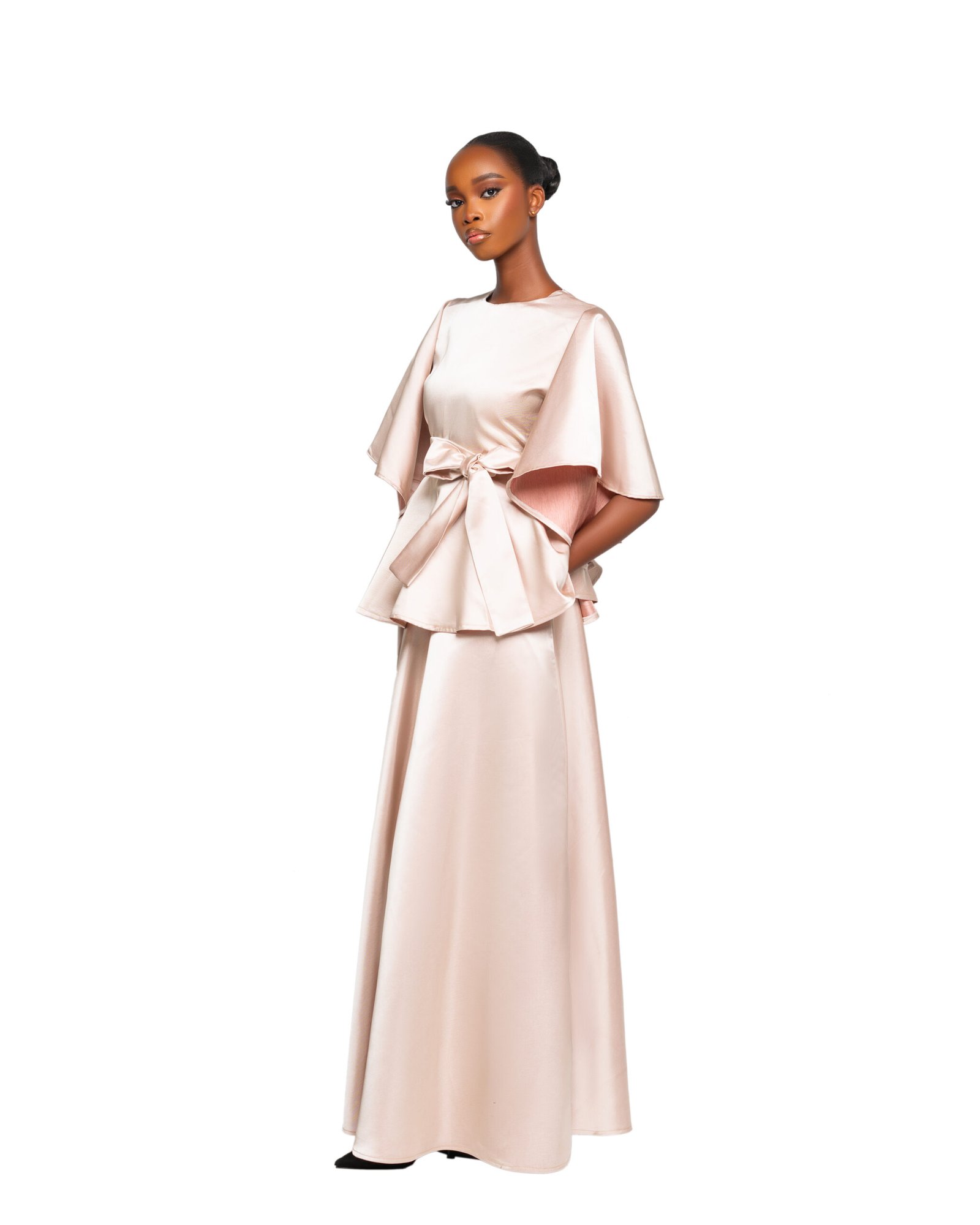 Peplum Top & Maxi Skirt Set - Image 3