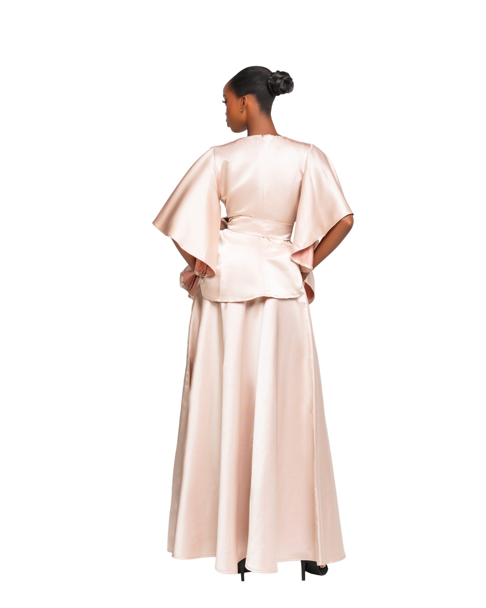 Peplum Top & Maxi Skirt Set - Image 2